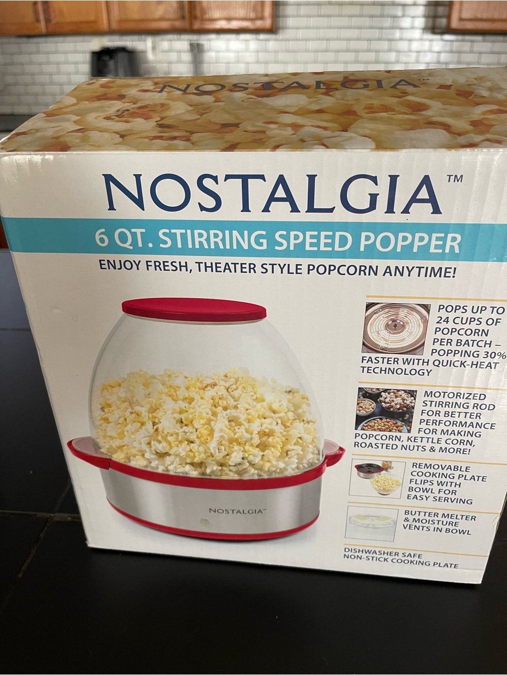 Nostalgia 6 Qt. (5.7L) Stirring Speed Popper | Used Once